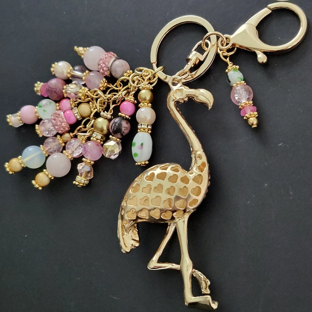 Handmade pink flamingo
